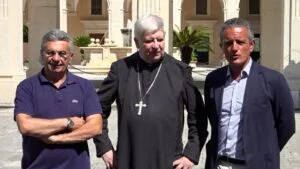Montecassino – Padre Abate accoglie e sprona il Cassino Calcio 1924