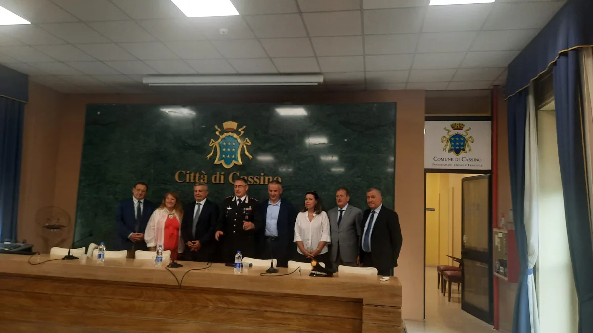 Cassino saluta il Colonnello Mattioli: il cordiale congedo prima del nuovo incarico a Napoli