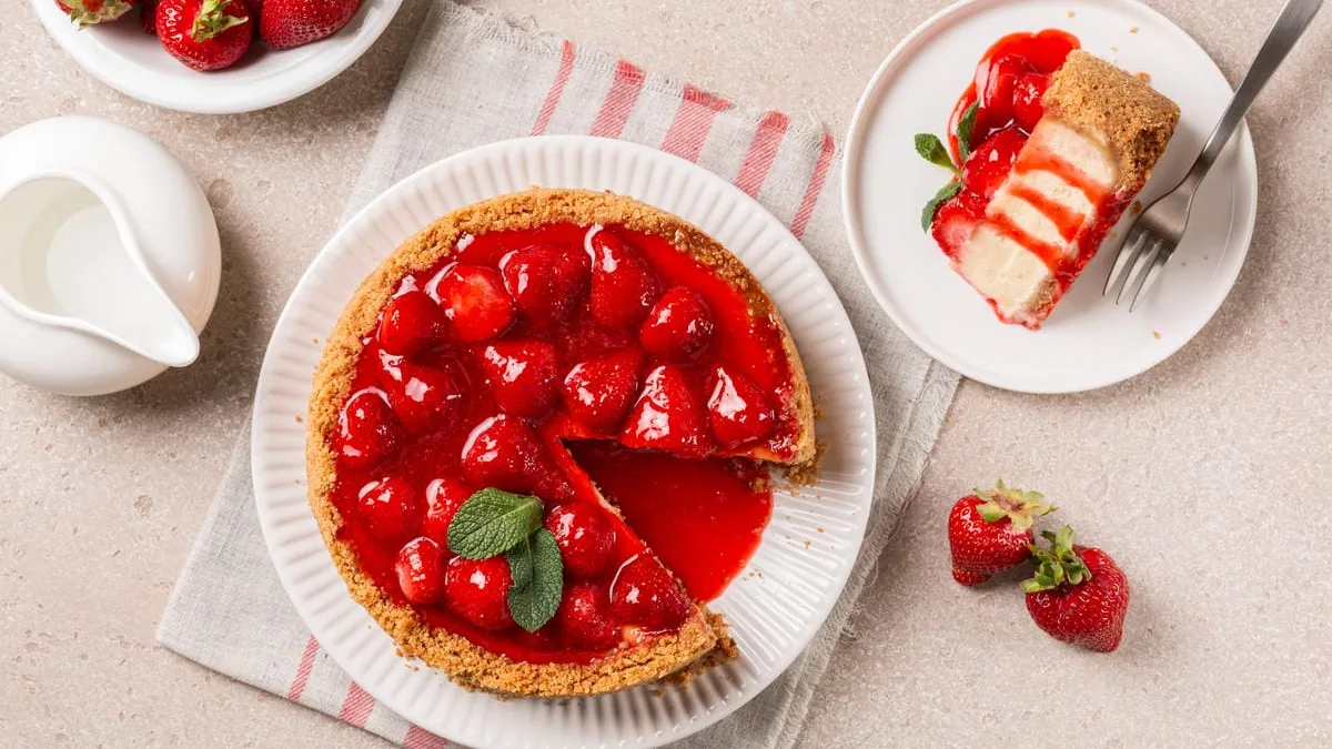 Cheesecake alle fragole senza cottura