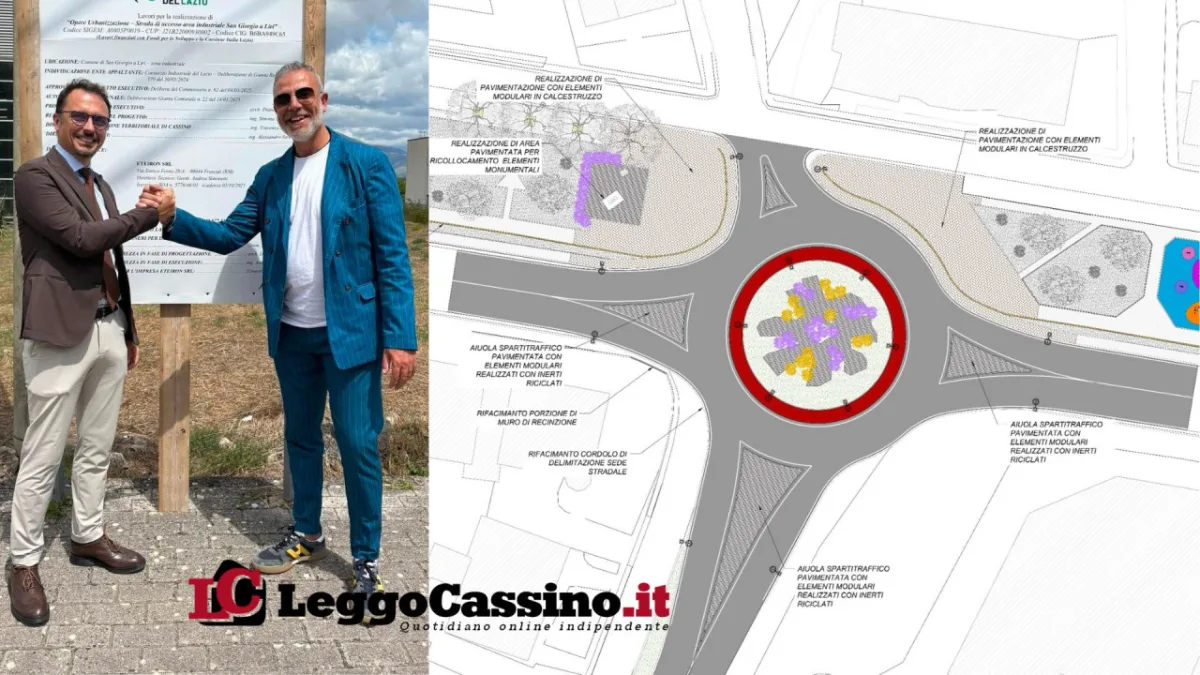 Piedimonte San Germano, rotatoria sulla Casilina all'ingresso del polo Stellantis: via libera al progetto da 3,2 milioni