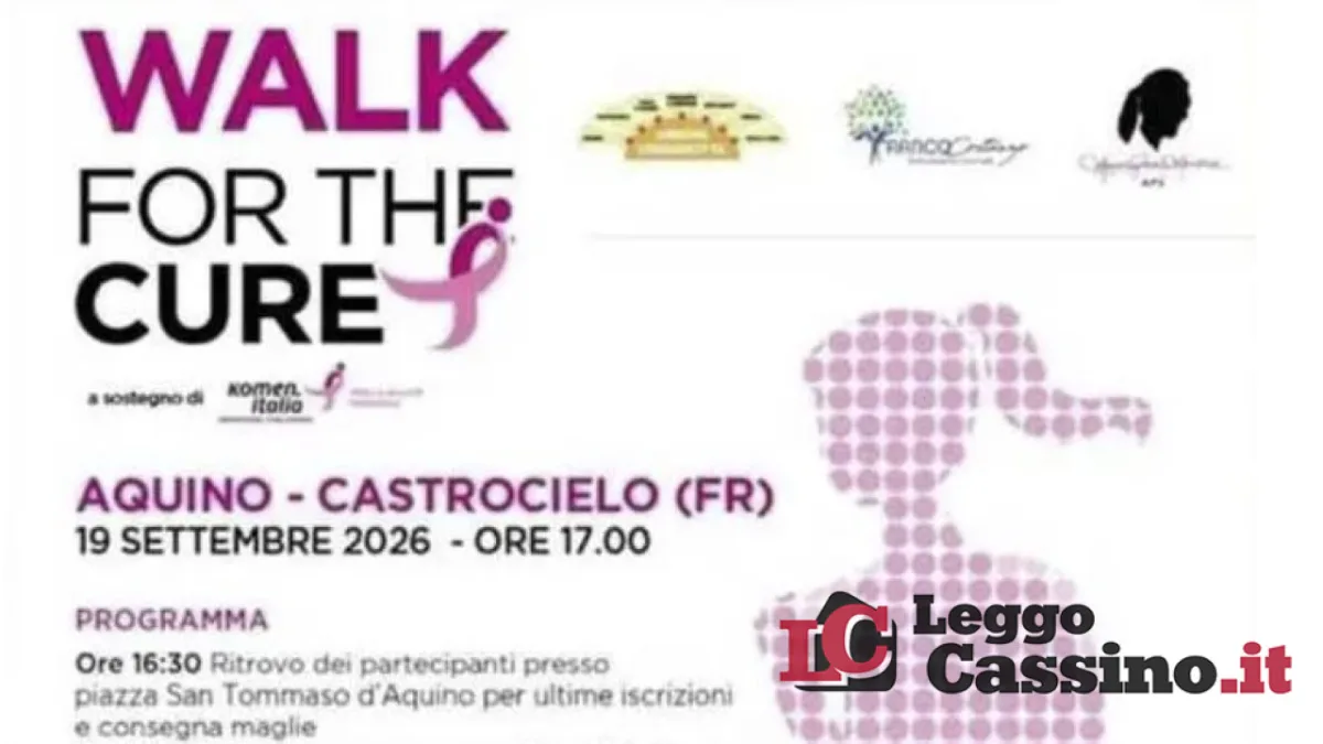Il 19 settembre arriva la “Walk for the Cure”