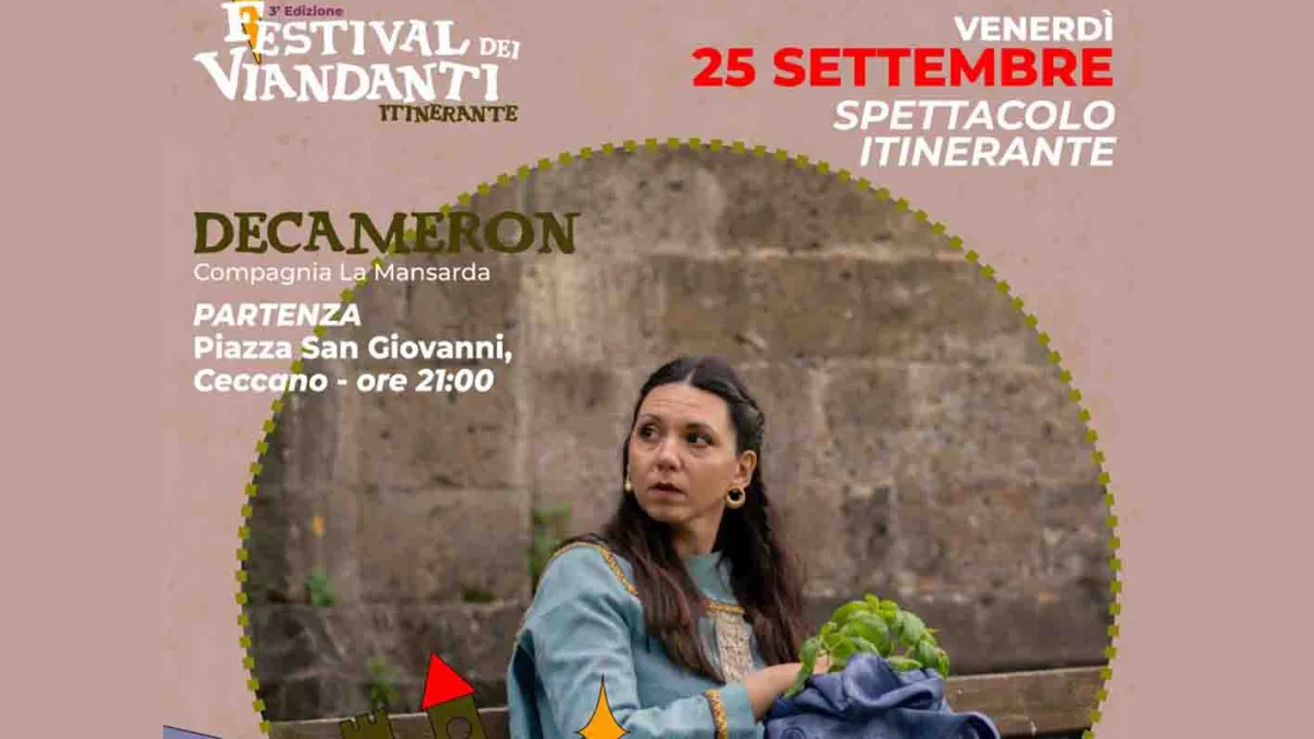 Ceccano, il 3° Festival dei Viandanti continua con altri 3 spettacoli teatrali