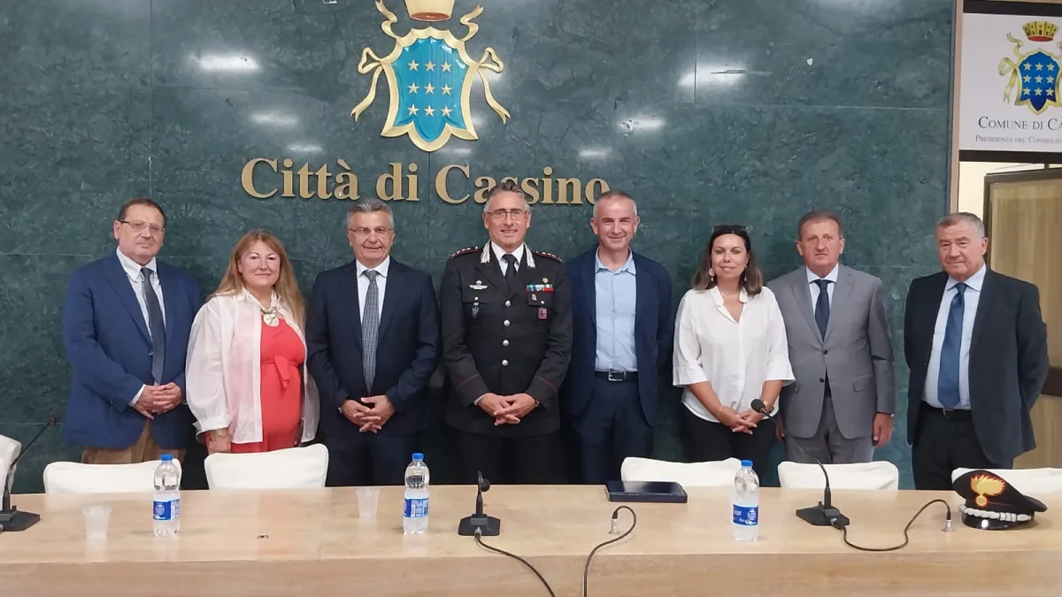IL COMMIATO DEL COLONNELLO MATTIOLI ALLA PROVINCIA DI FROSINONE